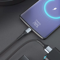 3mk Hyper Cable N-SERIES USB-A / MicroUSB 1m 5V/2.4A 12W laidas - juodas