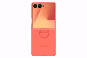 Samsung dėklas su žiedu Samsung Galaxy Z Flip7 - raudonas