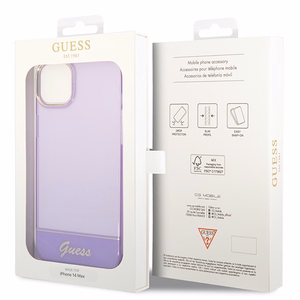 Guess GUHCP14MHGCOU iPhone 14 Plus 6.7 "violetinis/violetinis kietas dėklas Translucent
