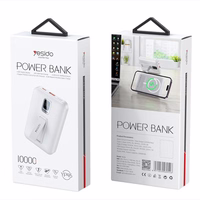 yesido Powerbank YP45 10 000 mAh 22.5W  + PD 20W + 15W MagSafe LED baltas