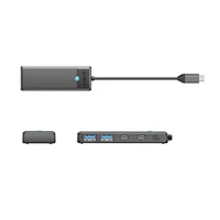 Hub USB-C Orico PAPW2AC-C3 prijungimo stotelė 2x USB-A 3.0 + 2x USB-C 3.0 - juoda