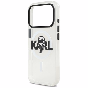 Karl Lagerfeld IML Karl Eskizas Logotipas Magnetinis dėklas telefonui iPhone 17 Pro - skaidrus