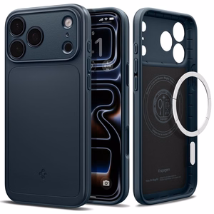 Spigen Thin Fit MagSafe dėklas, skirtas iPhone 17 Pro Max / 18 Pro Max, mėlynas