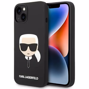 Karl Lagerfeld KLHCP14MSLKHBK iPhone 14 Plus 6.7 "hardcase black / black Silicone Karl`s Head