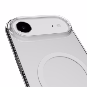 Puro Lite Mag TPU+PC magnetinis dėklas telefonui iPhone 17 Air - permatomas su baltu žiedu