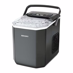 Euhomy IM011 ledo gaminimo aparatas, 1,2 l, 12 kg (juodas)