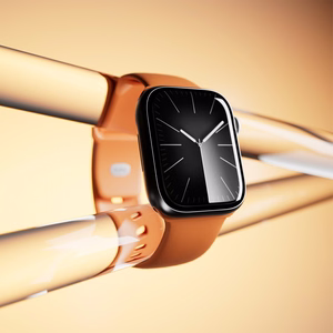 Puro Icon silikoninis dirželis Apple Watch 44 / 45 / 46 / 49 mm – oranžinis