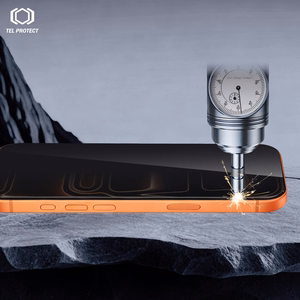 Tel Protect Dust-Free Easy Fit Privacy Titan grūdintas stiklas, skirtas Iphone 17 Pro Max juodas
