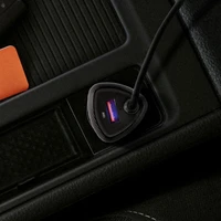 FORCELL F-ENERGY Carbon CC50-1AC automobilinis įkroviklis USB A su kabeliu Type C PD QC3.0 3A 38W juodas