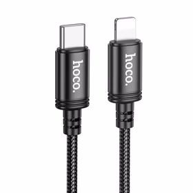 Kabelis USB C į Lightning Hoco PD 27W 2 m X89 juodas