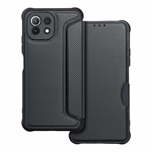 RAZOR knygos tipo dėklas telefonui Xiaomi Mi 11 Lite 5G / Mi 11 Lite LTE (4G) / Mi 11 Lite NE juodas
