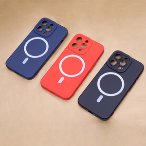 Silicon Mag dėklas for iPhone 16 Plus 6,7" juodas