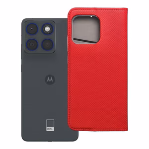 SMART CASE Book dėklas skirtas Motorola Edge 70 - raudonas