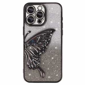 Tel Protect Butterfly vandens dėklas telefonui Iphone 13 Pro Max juodas