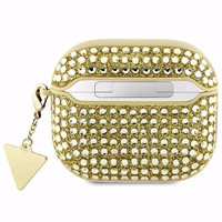 Guess GUA3HDGTPD AirPods 3 dėklas auksinis/auksinis Rhinestone Triangle Charm