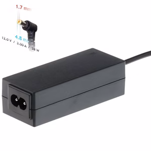 Įkroviklis nešiojamajam kompiuteriui Akyga AK-ND-49 (12V / 3.0A 36W 4.8 x 1.7mm) ASUS 1.2m