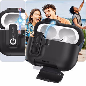 Tech-Protect Slim Hook dėklas AirPods Pro 3 juodas
