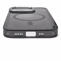 Blizgus dėklas MagSafe iPhone 16 Plus - juodas su blizgučiais