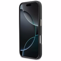 GUESS dėklas IPHONE 17 GUHCP17S5PS4RGGK (PU FW Resin Logo), juodos spalvos