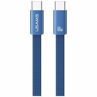 Laidas USAMS U96 60W USB-C į USB-C 1.2m mėlynas