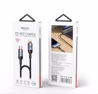 YESIDO LAIDAS CA182 27W TYPE-C/LIGHTNING 1.2M 3A juodas