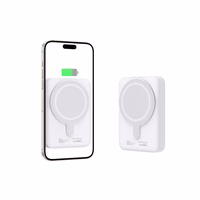 Tech-Protect LifeMag PB11 išorinė baterija su MagSafe 10000mAh 15W USB-C jungtimi - balta + USB-C kabelis