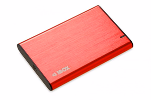 iBox HD-05 HDD/SSD dėklas raudonas 2,5"