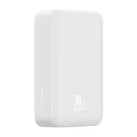 Maitinimo baterija "Baseus Magnetic Mini" 20000 mAh, USB-C 20W MagSafe (balta)