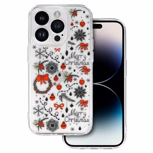 TEL PROTECT Kalėdinis dėklas telefonui Iphone 13 Pro Max Dizainas 5 Skaidrus