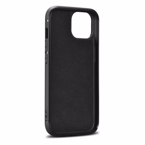 iCarer odinis Oil Wax dėklas, padengtas natūralia oda, telefonui iPhone 14 Plus rudas (WMI14220719-TN)