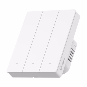 Išmanusis jutiklinis sieninis jungiklis Sonoff ZBM5-3C-80W (3 kanalai) Zigbee