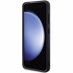 Guess 4G Collection Odinis Metalinis Logotipas Magnetinis dėklas telefonui Samsung Galaxy S24 - juoda