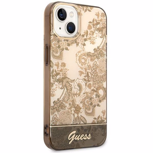 Guess GUHCP14MHGPLHC iPhone 14 Plus 6.7 "ochra kietas dėklas Porcelain Collection