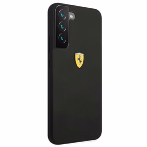 Ferrari FESSIHCS22MBK S22+ S906 juoda/juoda kietas dėklas On Track Silicone