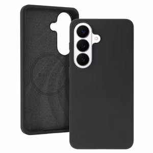 Liavec Silky dėklas su metaliniu kameros rėmeliu, skirtas Samsung Galaxy S26 Plus juodas