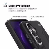 Speck Presidio2 Grip Magnet – Samsung Galaxy S26 MagSafe dėklas (juodas/Slate Grey/baltas)