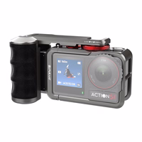 Metalinis apsauginis dėklas su Puluz rankena DJI Osmo Action 5 Pro / Action 4 / Action 3