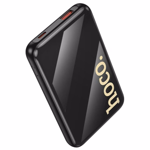 Išorinė baterija Hoco 10000 mAh QC PD 22,5W su integruotais laidais USB C + Lightning Q37 juoda