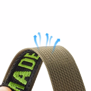 Dux Ducis dirželis (lauko versija) Apple Watch Ultra dirželis, SE, 9, 8, 7, 6, 5, 4, 3, 2, 1 (49, 45, 44, 42 mm) nailoninė apyrankė juoda/žalia