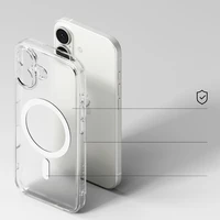 "Ringke Fusion" magnetinis "MagSafe" dėklas "iPhone 17" - matinis