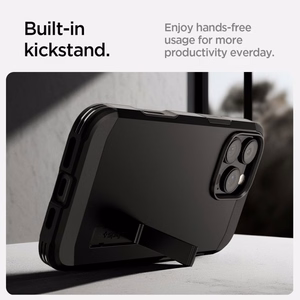 Spigen Tough Armor "T" Magnetinis dėklas iPhone 16 Pro Max - juodas