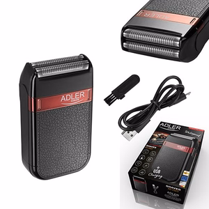Adler AD 2923 – rotacinė elektrinė barzdaskutė su kirptuvu, iki 45 min., NiMH, juoda