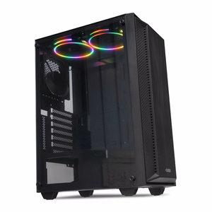 iBox CETUS 906 Midi Tower juodas kompiuterio korpusas