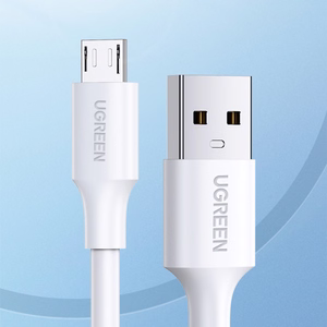 Ugreen US289 60143 micro USB / USB-A laidas 2m baltas