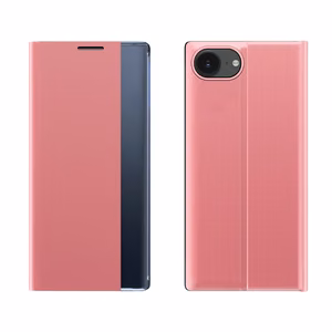 Чехол New Sleep Case с откидной крышкой и подставкой для iPhone 16e / 17e - розовый