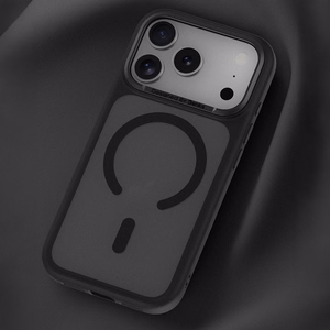 Benks Magnetic Mist dėklas su metaliniu rėmeliu (C.K.FF.AP.BK.0072) iPhone 18 Pro/17 Pro, juodas, su kameros valdymo mygtuku