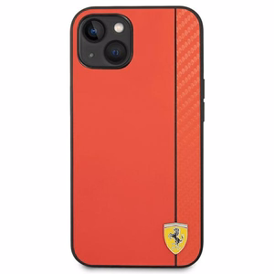Dėklas telefonui Ferrari FEHCP14MAXRE iPhone 14 Plus 6.7 raudonas oglių pluošto dėklas
