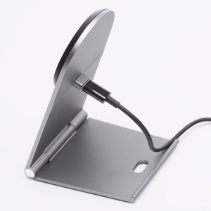 FORCELL F-ENERGY Flip Charge Qi2 15W belaidis įkroviklis suderinamas su MagSafe sidabrinis
