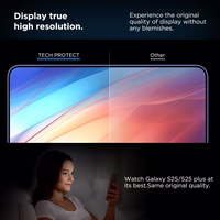 Tech-Protect Quick Set+ grūdintas stiklas Samsung Galaxy S25+ - skaidrus