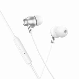 Laidinės ausinės su mikrofonu, Jack 3,5 mm, Hoco M119, sidabrinės